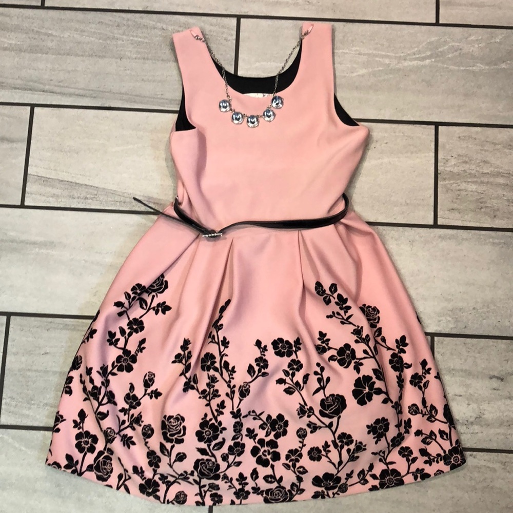 Adorable Pink & black dress